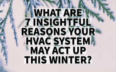 WHAT ARE 7 INSIGHTFUL REASONS YOUR HVAC SYSTEM MAY ACT UP THIS WINTER? 