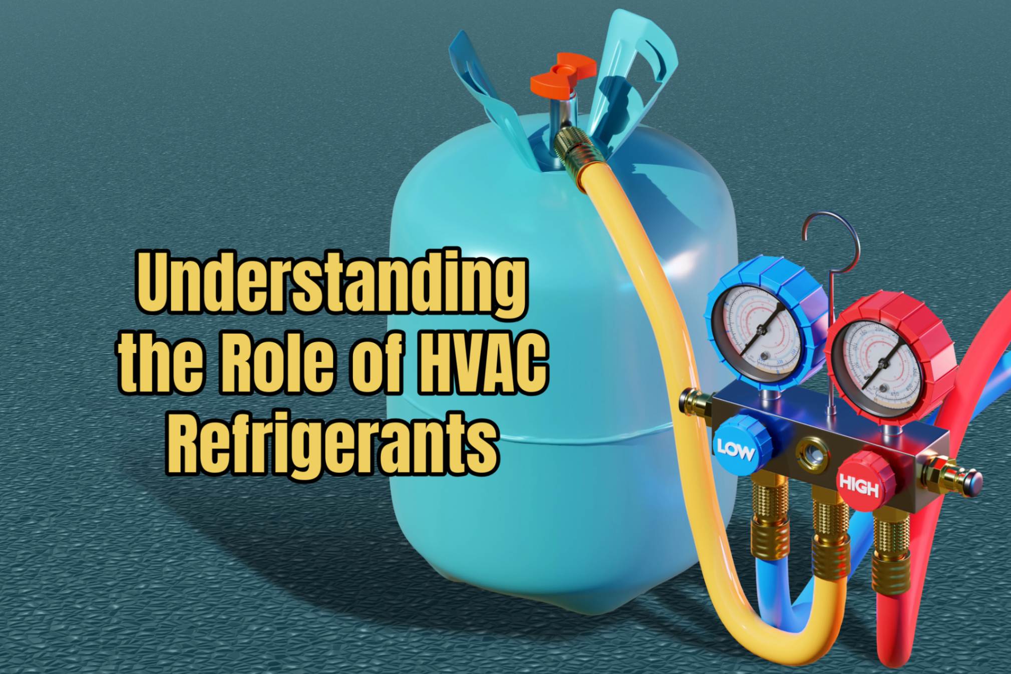 HVAC refrigerant getting refilled in Blue Ash, Ohio.
